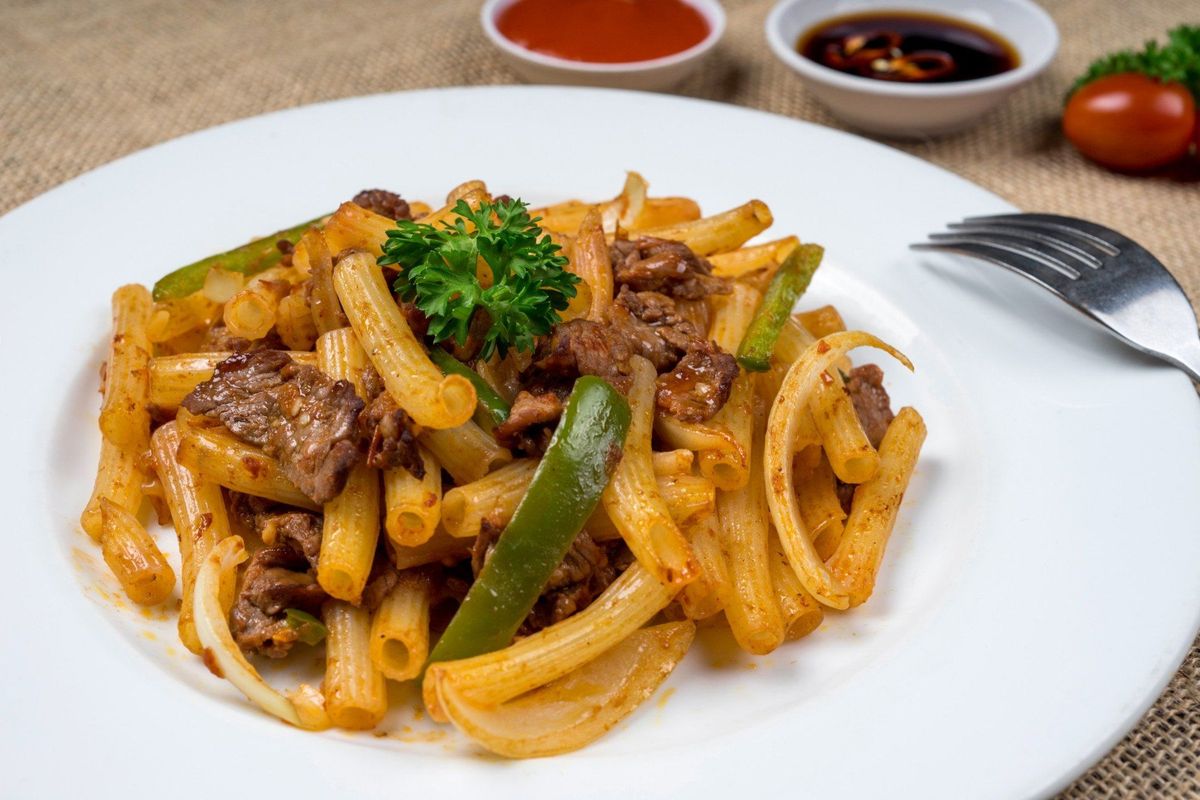 Nui ống vàng bịch 500gr Nui ống vàng bịch 500gr