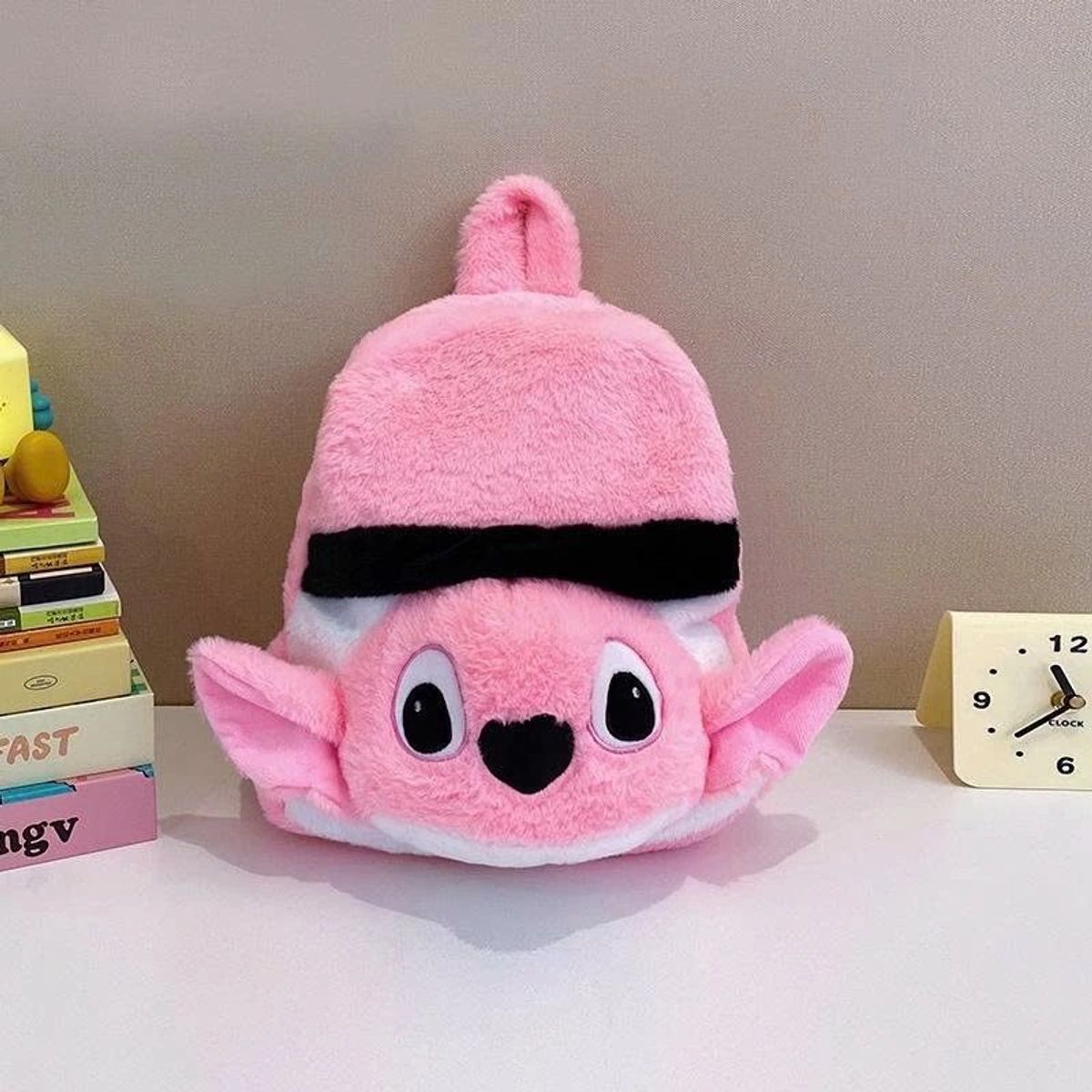 BALO LÔNG STITCH SỌC ĐEN ĐÁNG YÊU CHO BÉ MẦM NON - PIPI STORE BALO LÔNG STITCH SỌC ĐEN ĐÁNG YÊU CHO BÉ MẦM NON - PIPI STORE