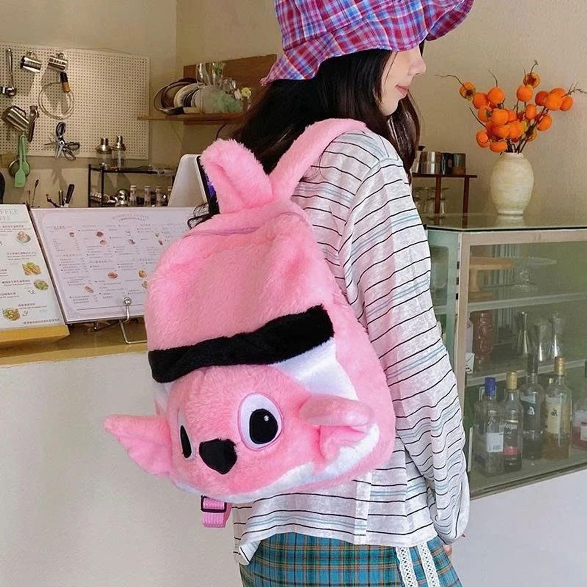 BALO LÔNG STITCH SỌC ĐEN ĐÁNG YÊU CHO BÉ MẦM NON - PIPI STORE BALO LÔNG STITCH SỌC ĐEN ĐÁNG YÊU CHO BÉ MẦM NON - PIPI STORE