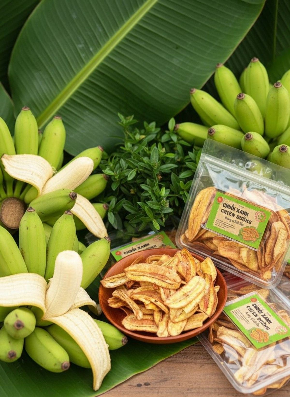 CHUỐI XANH CHIÊN ĐƯỜNG – GIÒN NGỌT CHUẨN VỊ QUÊ NHÀ 300G - WINNIE HOUSE CHUỐI XANH CHIÊN ĐƯỜNG – GIÒN NGỌT CHUẨN VỊ QUÊ NHÀ 300G - WINNIE HOUSE