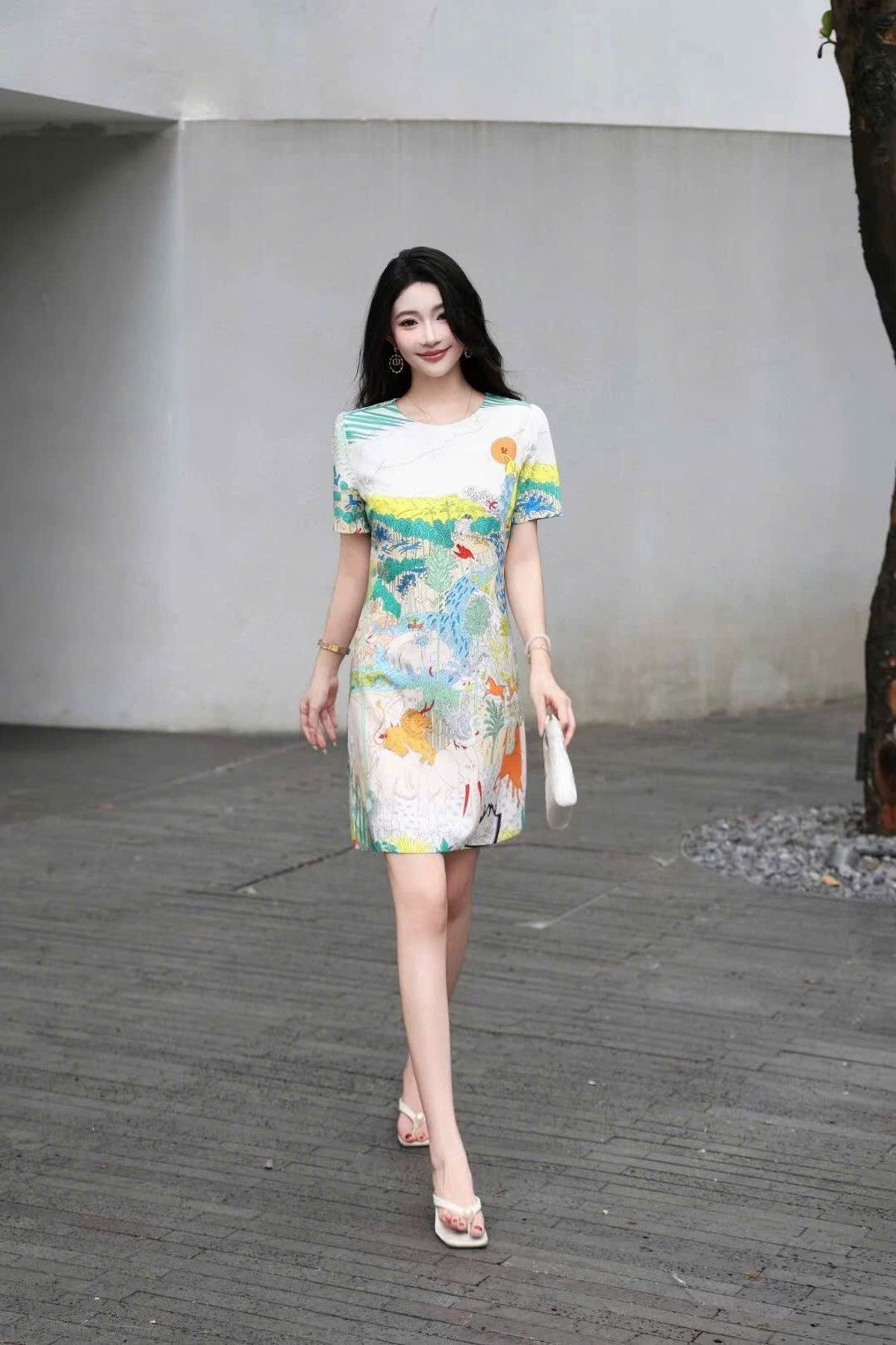 Đầm nữ quảng châu lụa nhập 2 lớp Đầm nữ quảng châu lụa nhập 2 lớp