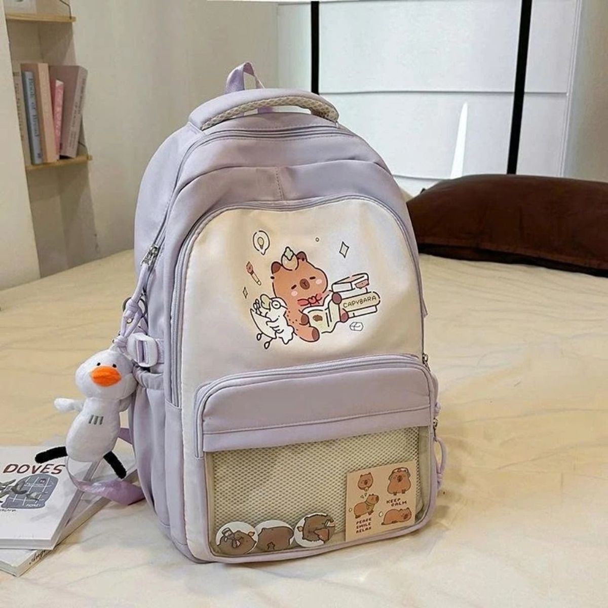BALO HOẠT HÌNH CAPIPARA PHỐI KÍNH A8298, SIÊU RỘNG, TIỆN DỤNG, PHONG CÁCH TRẺ TRUNG - PIPI STORE BALO HOẠT HÌNH CAPIPARA PHỐI KÍNH A8298, SIÊU RỘNG, TIỆN DỤNG, PHONG CÁCH TRẺ TRUNG - PIPI STORE