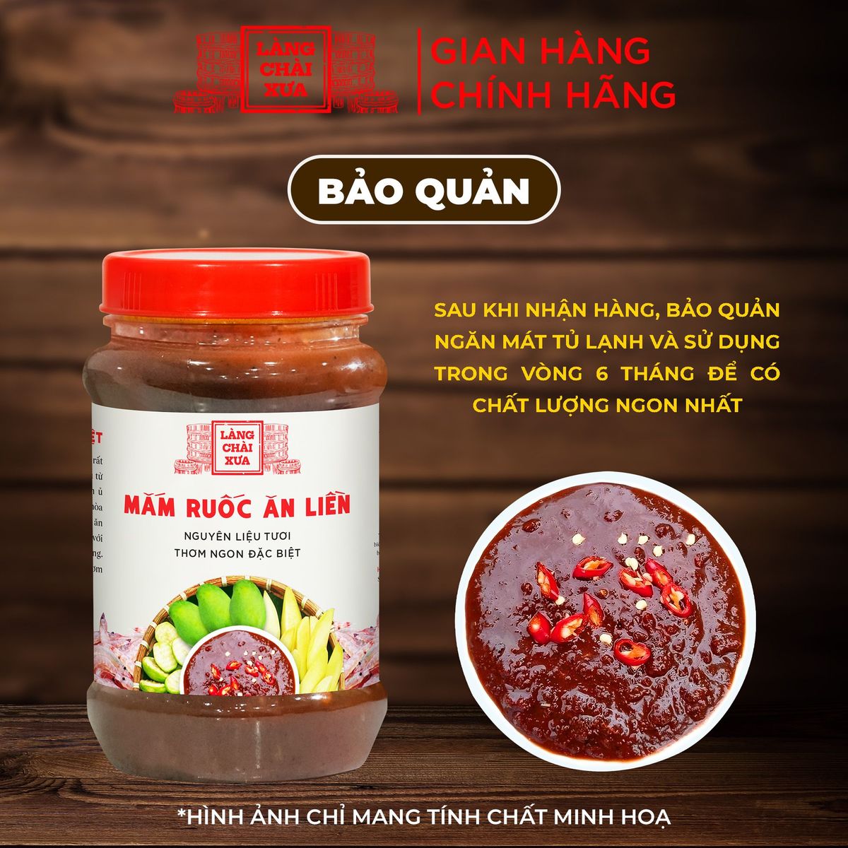 Mắm ruốc ăn liền Làng Chài Xưa hủ 260g (ăn thấy me tươi có hột chua chua rất ngon) nguyên liệu tươi thơm ngon đặc biệt Mắm ruốc ăn liền Làng Chài Xưa hủ 260g (ăn thấy me tươi có hột chua chua rất ngon) nguyên liệu tươi thơm ngon đặc biệt