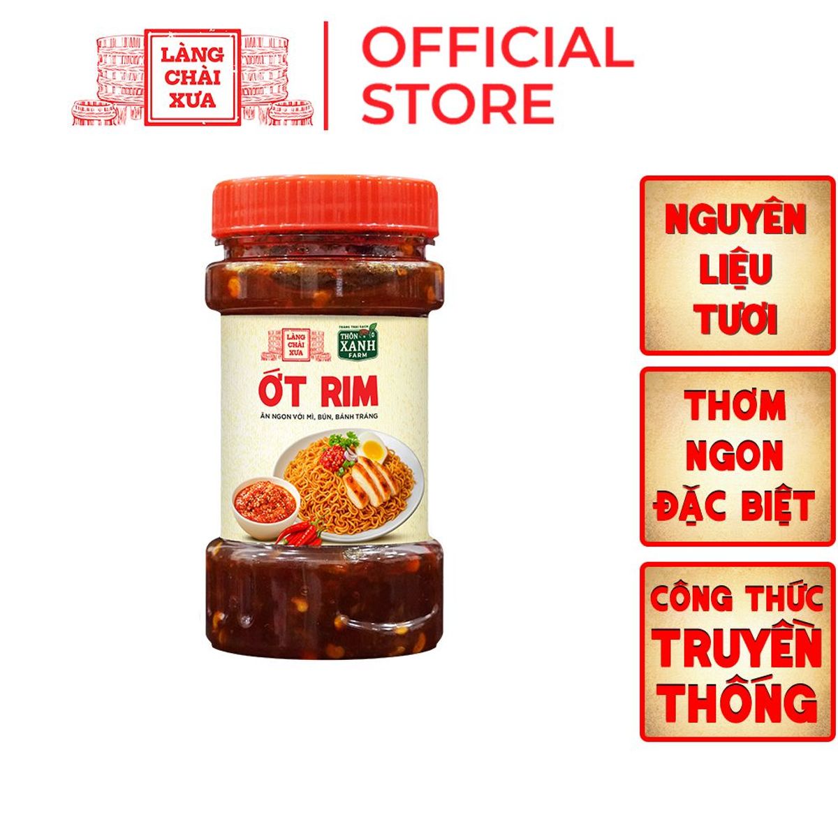 Ớt Rim Làng Chài Xưa hủ 140g Làm Từ Ớt Tươi, Tỏi Tươi Ăn Kèm Với Bún, Mì, Bánh Tráng Ớt Rim Làng Chài Xưa hủ 140g Làm Từ Ớt Tươi, Tỏi Tươi Ăn Kèm Với Bún, Mì, Bánh Tráng