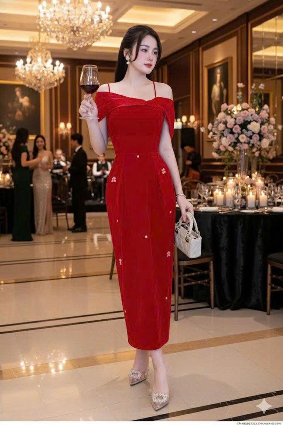 Đầm body trễ bái đính hạt sang trọng hàng chất lượng Đầm body trễ bái đính hạt sang trọng hàng chất lượng
