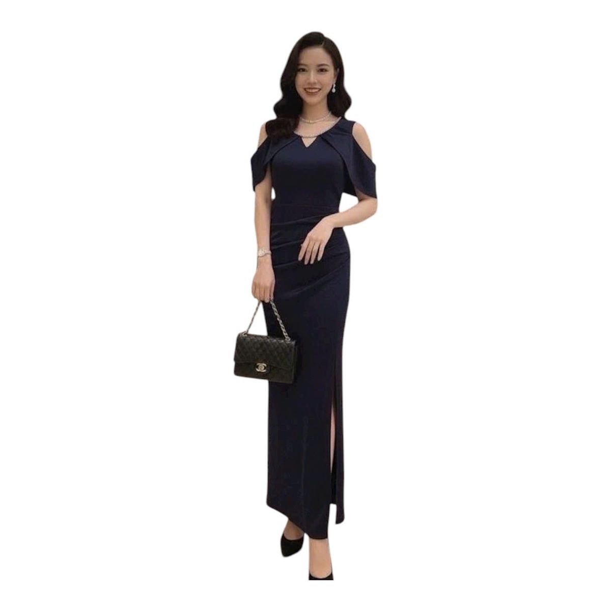 Đầm dạ hội dây chuyền cổ sang trọng hàng chất lượng Đầm dạ hội dây chuyền cổ sang trọng hàng chất lượng