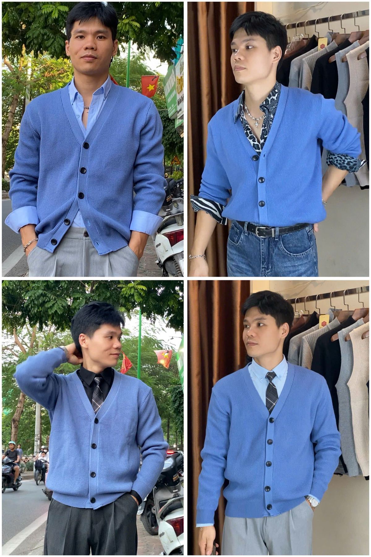 Áo len khoác ngoài Cardigan len nam form đẹp màu nhã nhặn chất mềm mại Cardigan-tron - Hà Đinh Áo len khoác ngoài Cardigan len nam form đẹp màu nhã nhặn chất mềm mại Cardigan-tron - Hà Đinh