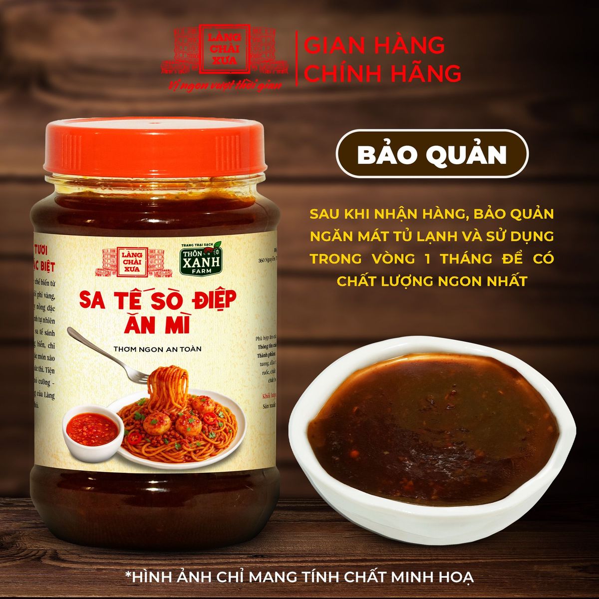 Sa tế sò điệp Làng Chài Xưa hủ 260g dùng ăn mì, các món chiên, nướng, phở, bún, cơm thơm ngon an toàn Sa tế sò điệp Làng Chài Xưa hủ 260g dùng ăn mì, các món chiên, nướng, phở, bún, cơm thơm ngon an toàn