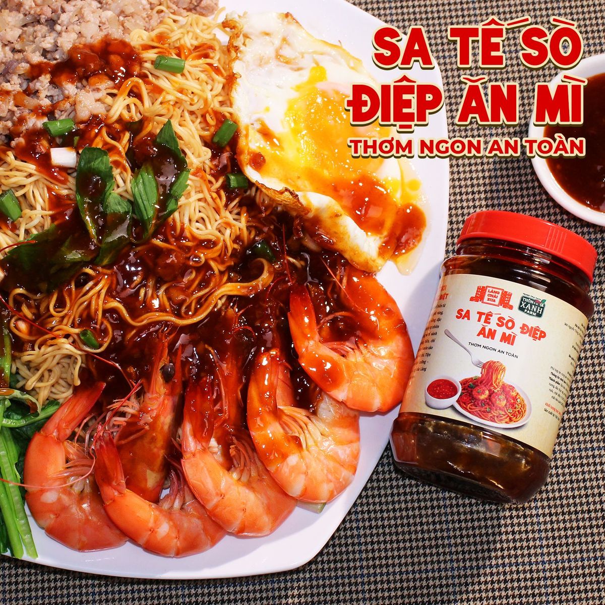 Sa tế sò điệp Làng Chài Xưa hủ 260g dùng ăn mì, các món chiên, nướng, phở, bún, cơm thơm ngon an toàn Sa tế sò điệp Làng Chài Xưa hủ 260g dùng ăn mì, các món chiên, nướng, phở, bún, cơm thơm ngon an toàn