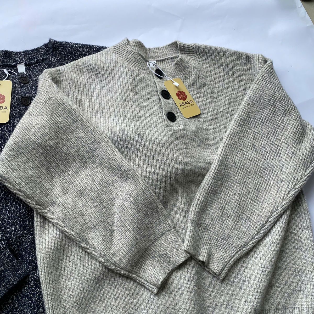 Áo Len Nam Cổ Henley hàng QC cao cấp Dày Size M L XL XXL 3XL Hà Đinh - HENLEY-F68118 Áo Len Nam Cổ Henley hàng QC cao cấp Dày Size M L XL XXL 3XL Hà Đinh - HENLEY-F68118