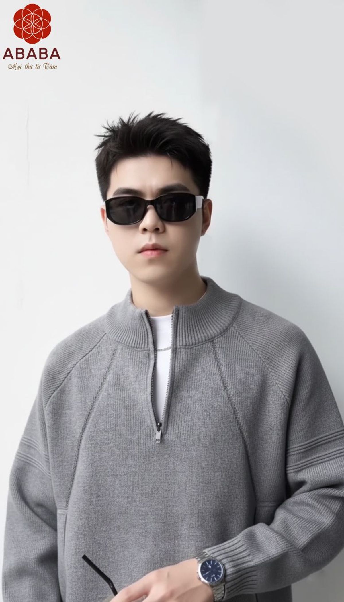 Mẫu áo len nam cổ 5p khóa zip hàng Cao Cấp Dày 2 màu Đen - Ghi Size M L XL XXL 3XL Hà Đinh - 5pzip-f6639 Mẫu áo len nam cổ 5p khóa zip hàng Cao Cấp Dày 2 màu Đen - Ghi Size M L XL XXL 3XL Hà Đinh - 5pzip-f6639