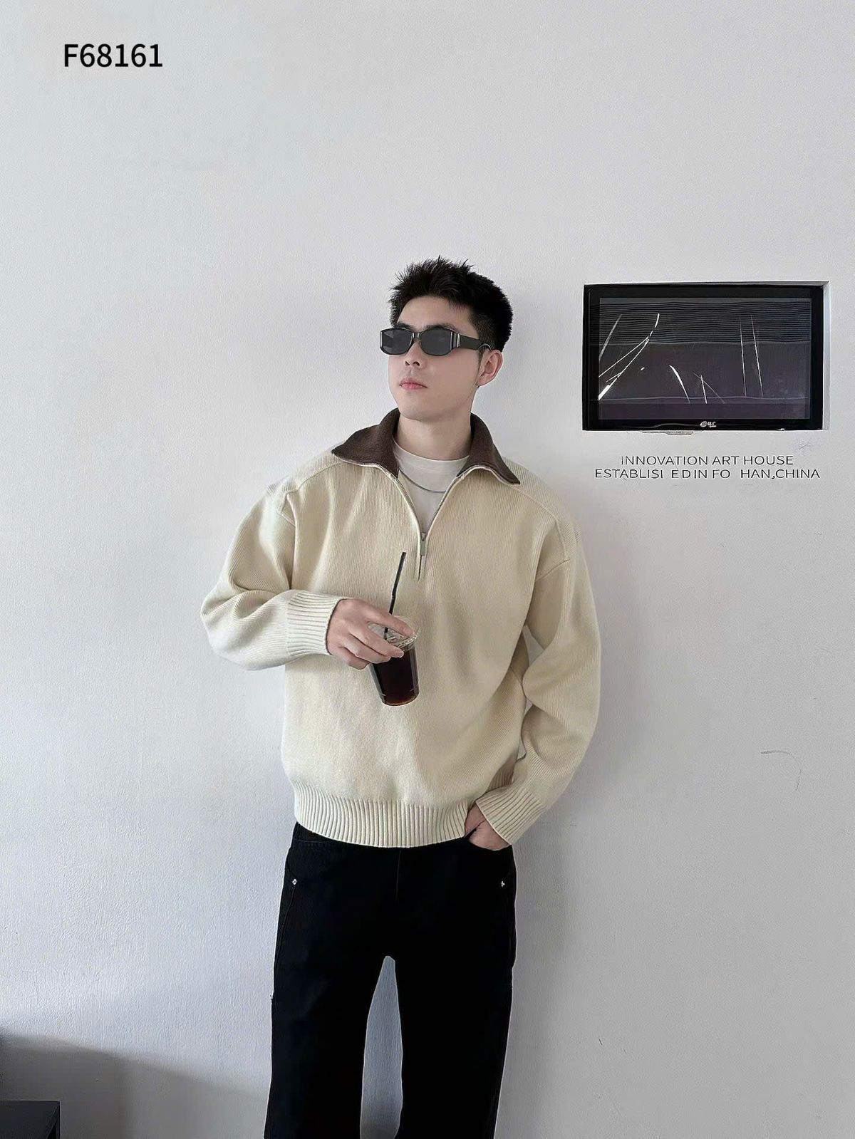 Áo Len Nam Cổ Lọ Khóa Zip hàng Cao cấp size M L XL XXL 3XL Hà Đinh- Ziplo-f68161 Áo Len Nam Cổ Lọ Khóa Zip hàng Cao cấp size M L XL XXL 3XL Hà Đinh- Ziplo-f68161