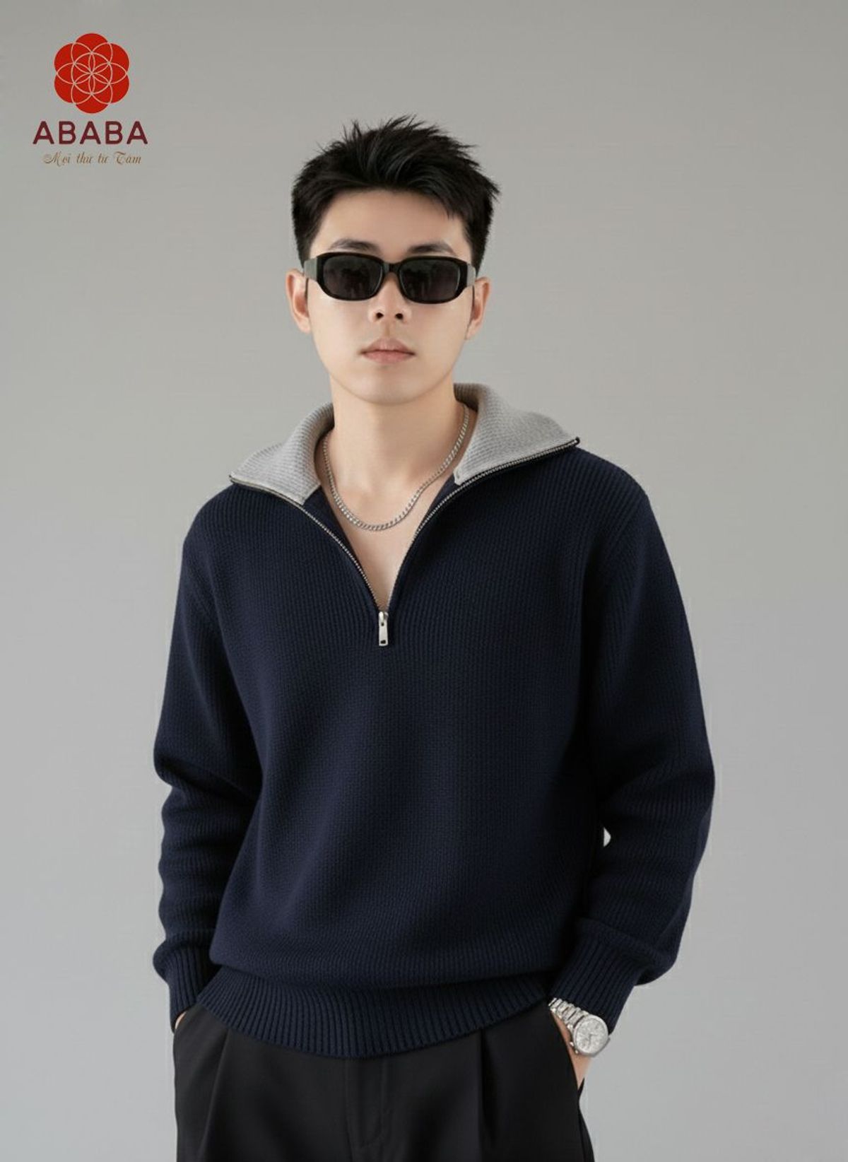 Áo Len Nam Cổ Lọ Khóa Zip hàng Cao cấp size M L XL XXL 3XL Hà Đinh- Ziplo-f68161 Áo Len Nam Cổ Lọ Khóa Zip hàng Cao cấp size M L XL XXL 3XL Hà Đinh- Ziplo-f68161