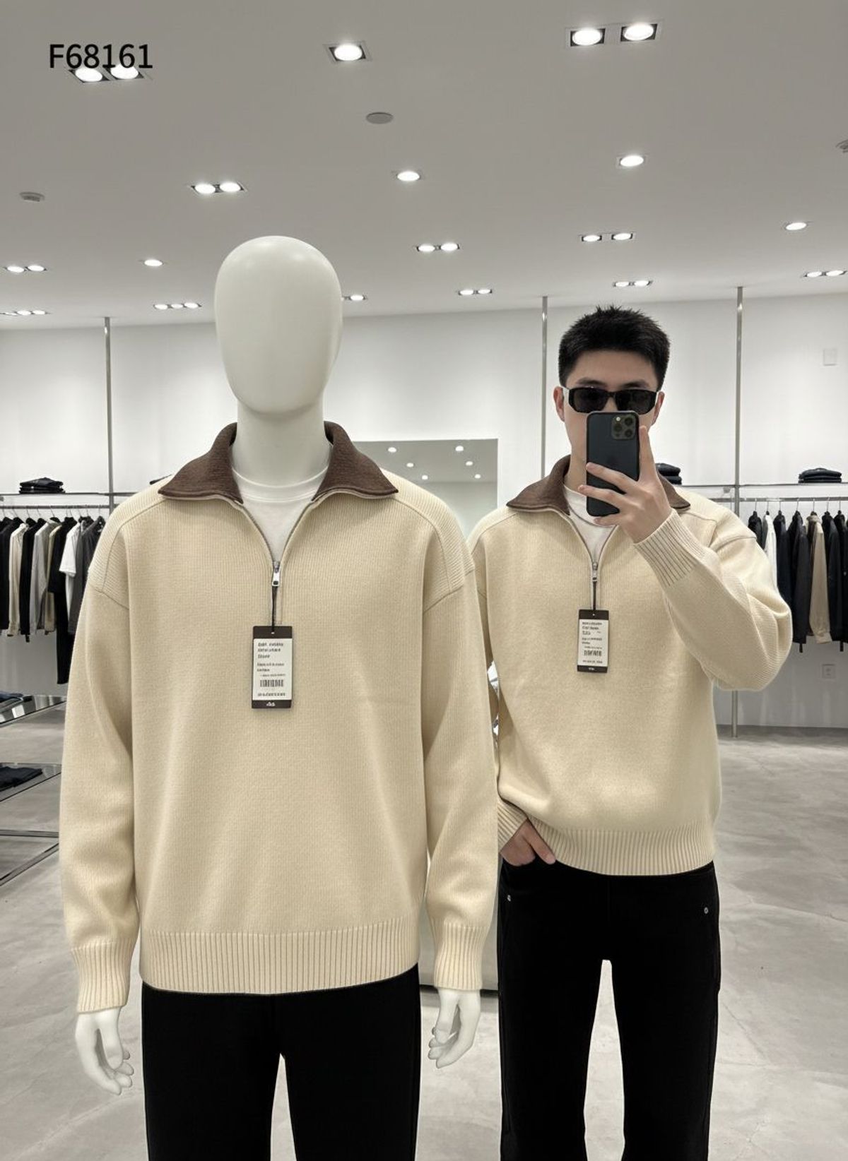Áo Len Nam Cổ Lọ Khóa Zip hàng Cao cấp size M L XL XXL 3XL Hà Đinh- Ziplo-f68161 Áo Len Nam Cổ Lọ Khóa Zip hàng Cao cấp size M L XL XXL 3XL Hà Đinh- Ziplo-f68161