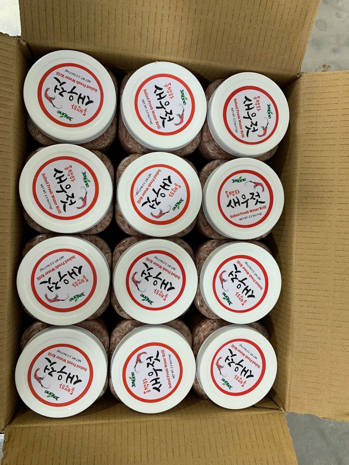 Ruốc muối - Mắm tép Hàn dùng làm kim chi, nước sốt, mắm tôm hoặc ăn sống - 1KG/HŨ (Có thùng 20kg) Ruốc muối - Mắm tép Hàn dùng làm kim chi, nước sốt, mắm tôm hoặc ăn sống - 1KG/HŨ (Có thùng 20kg)