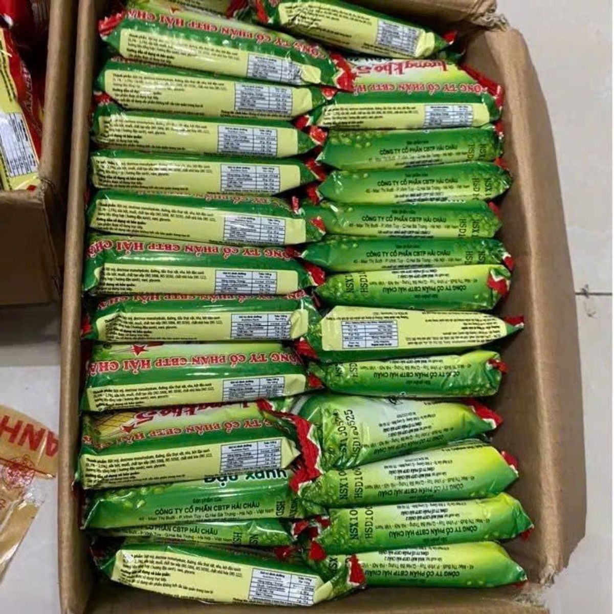 Lương khô Hải Châu 65gr/gói/2 thanh, vị ĐẬU XANH hoặc CACAO, thơm béo, nhiều dinh dưỡng - SET 10 GÓI Lương khô Hải Châu 65gr/gói/2 thanh, vị ĐẬU XANH hoặc CACAO, thơm béo, nhiều dinh dưỡng - SET 10 GÓI