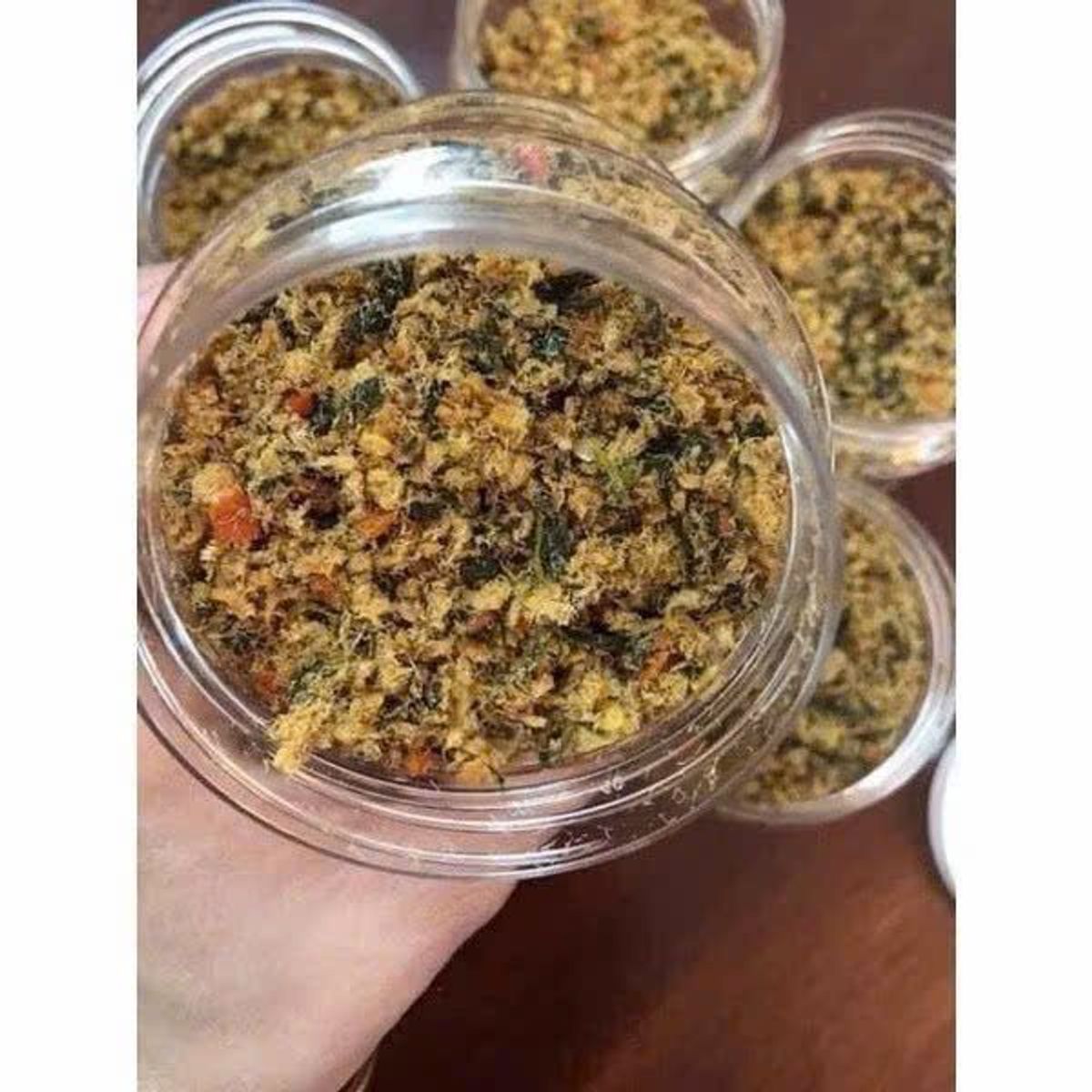 Muối cá nục lá é, cay mặn vừa phải, món ngon đưa cơm - Đặc sản Tây Nguyên 100gr Muối cá nục lá é, cay mặn vừa phải, món ngon đưa cơm - Đặc sản Tây Nguyên 100gr