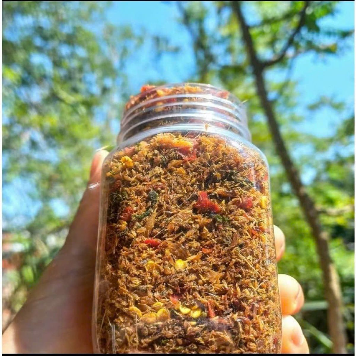 Muối cá nục lá é, cay mặn vừa phải, món ngon đưa cơm - Đặc sản Tây Nguyên 100gr Muối cá nục lá é, cay mặn vừa phải, món ngon đưa cơm - Đặc sản Tây Nguyên 100gr