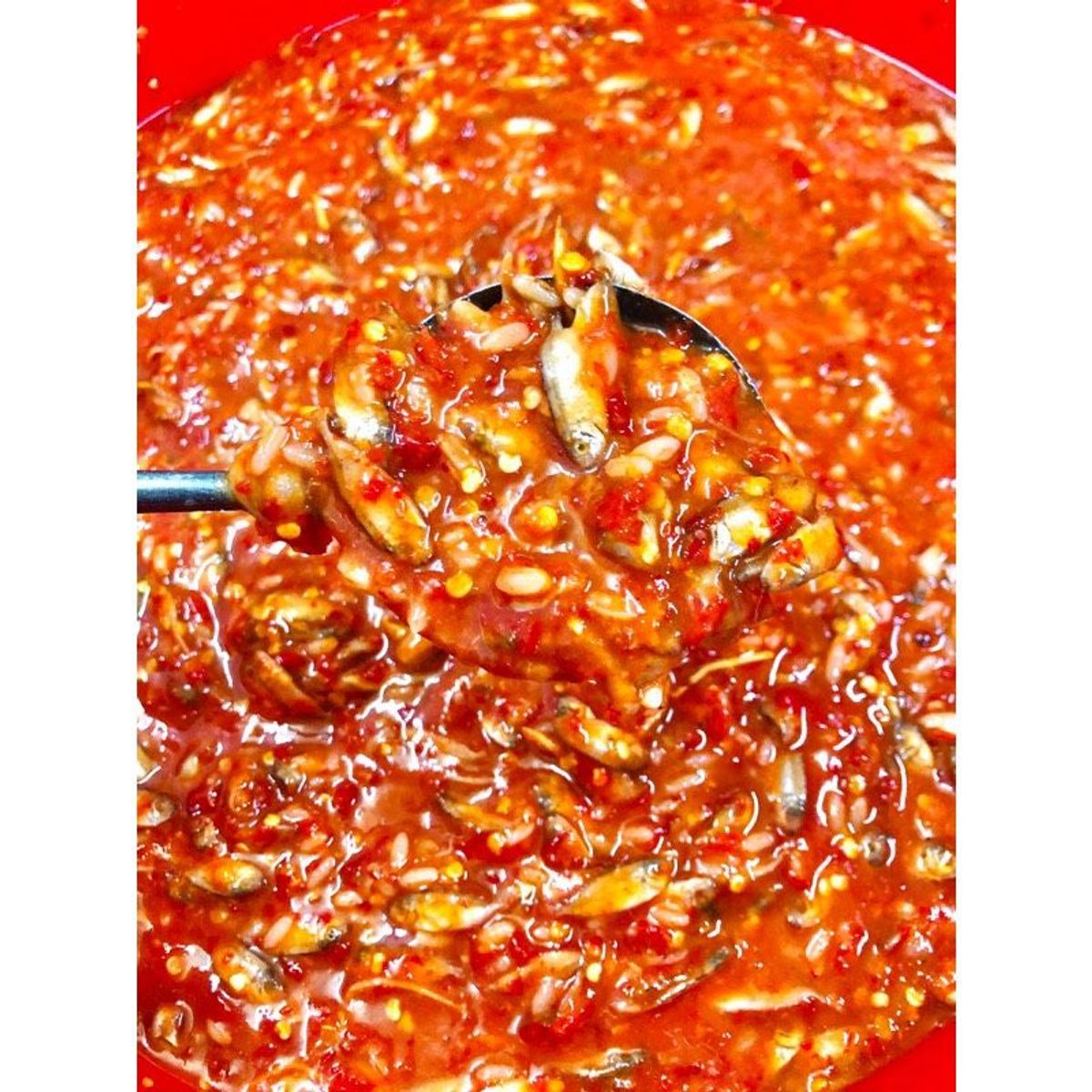 Mắm Cá Rò (Cá Giò)-450GR- Đặc Sản Miền Trung, nguyên vị ( mặn, hơi cay, khách cần thêm gia vị trước khi ăn) Mắm Cá Rò (Cá Giò)-450GR- Đặc Sản Miền Trung, nguyên vị ( mặn, hơi cay, khách cần thêm gia vị trước khi ăn)