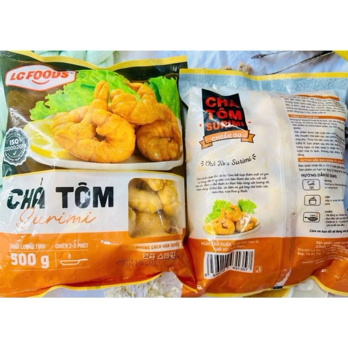 Chả Tôm Surimi Đinh hình 500g Chả Tôm Surimi Đinh hình 500g