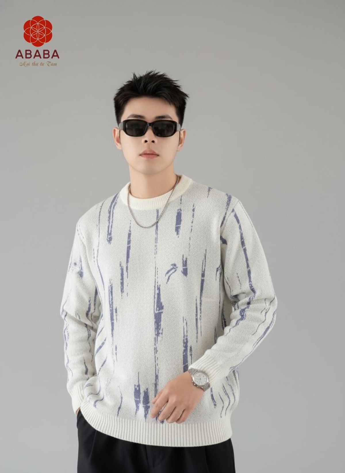 Áo len nam cổ 3p len nhung dày dặn siêu ấm siêu nhẹ có bigsize hàng QC cao cấp Hà Đinh- Ghi, Be, Trắng kem – M L XL XXL – 3p-916tre