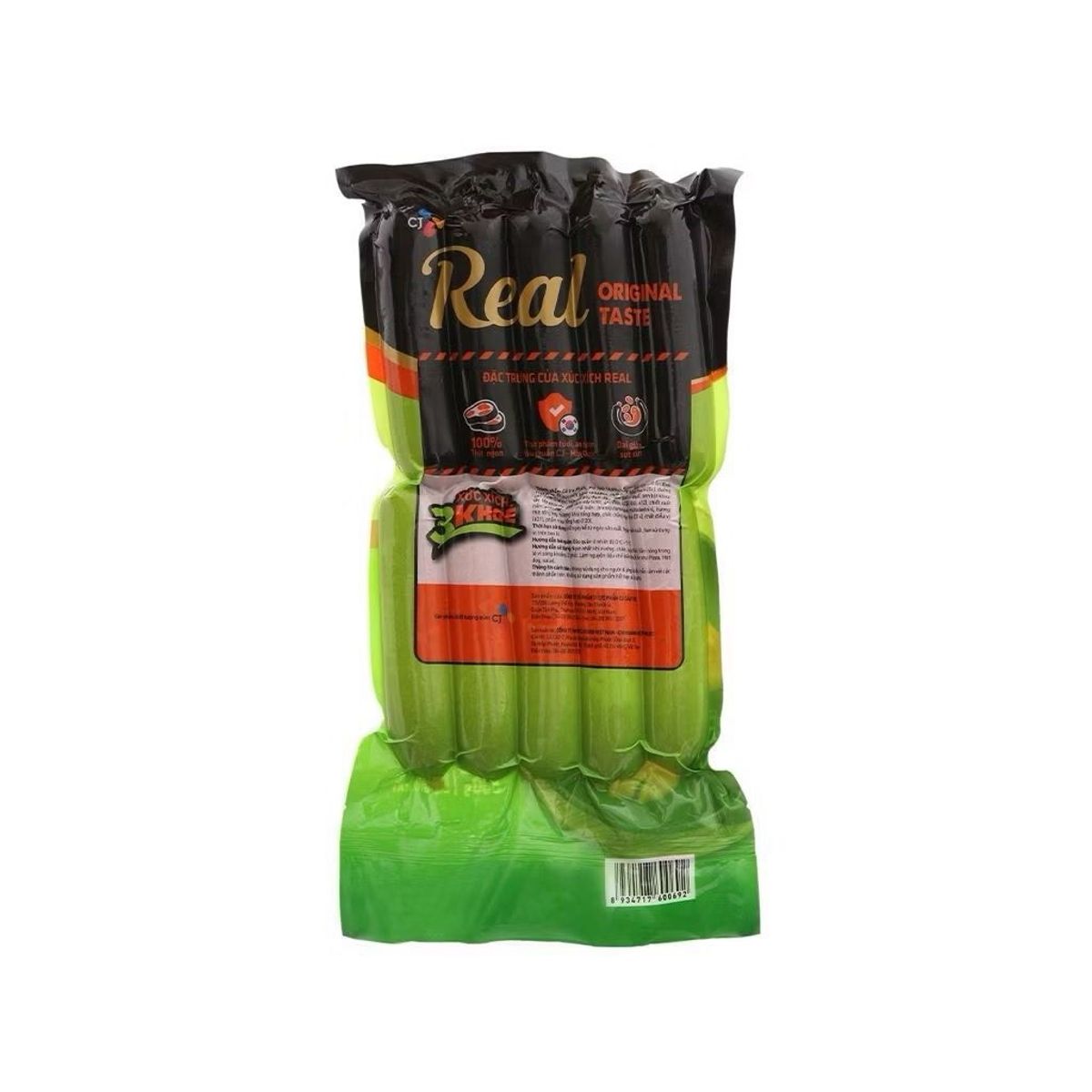 Xúc xích 3 khỏe Cầu Tre gói 500g Xúc xích 3 khỏe Cầu Tre gói 500g