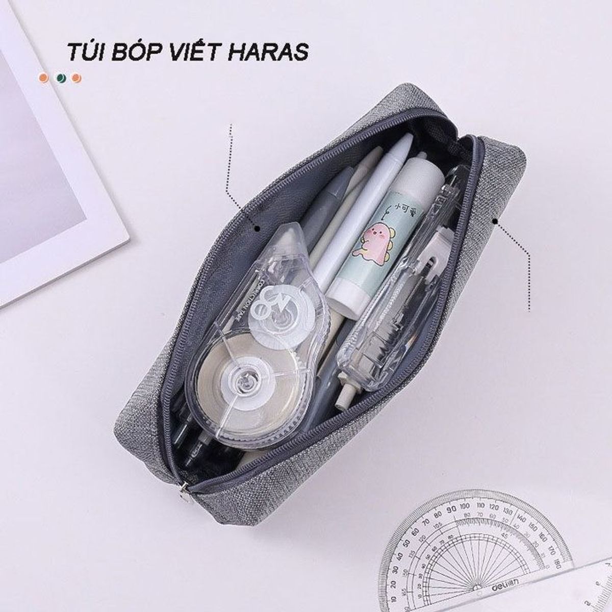 VÍ ĐỰNG TIỆN ỊCH , VÍ ĐỰNG BÚT, HỘP ĐỰNG BÚT CẦM TAY THỜI TRANG TIỆN ÍCH V381- HARAS VÍ ĐỰNG TIỆN ỊCH , VÍ ĐỰNG BÚT, HỘP ĐỰNG BÚT CẦM TAY THỜI TRANG TIỆN ÍCH V381- HARAS