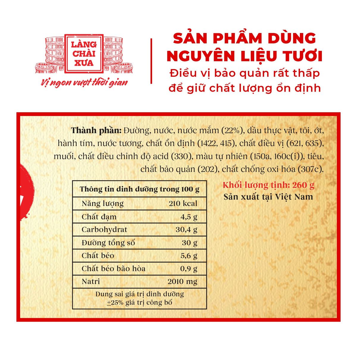 Sốt Gà Chiên Nước Mắm Làng Chài Xưa 260g công thức chuẩn vị không cần nêm nếm đúng chất món gà chiên nước mắm trứ danh Sốt Gà Chiên Nước Mắm Làng Chài Xưa 260g công thức chuẩn vị không cần nêm nếm đúng chất món gà chiên nước mắm trứ danh