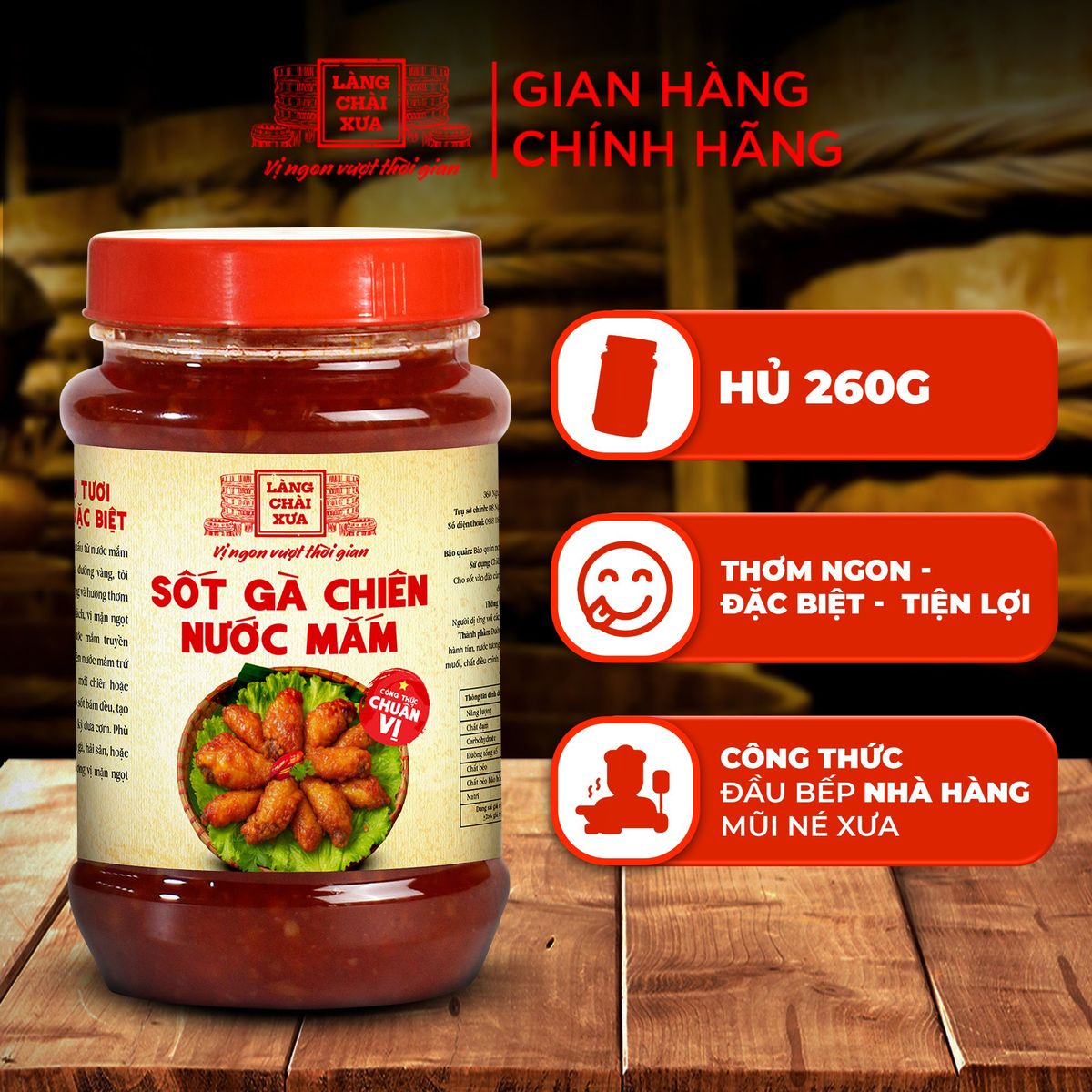 Sốt Gà Chiên Nước Mắm Làng Chài Xưa 260g công thức chuẩn vị không cần nêm nếm đúng chất món gà chiên nước mắm trứ danh Sốt Gà Chiên Nước Mắm Làng Chài Xưa 260g công thức chuẩn vị không cần nêm nếm đúng chất món gà chiên nước mắm trứ danh