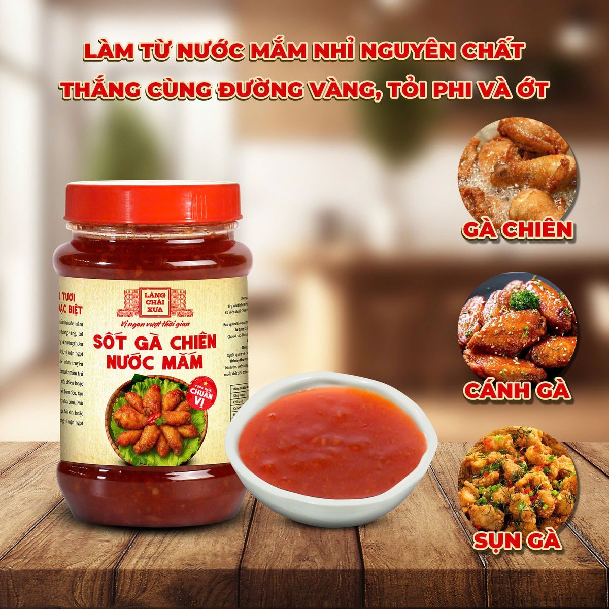 Sốt Gà Chiên Nước Mắm Làng Chài Xưa 260g công thức chuẩn vị không cần nêm nếm đúng chất món gà chiên nước mắm trứ danh Sốt Gà Chiên Nước Mắm Làng Chài Xưa 260g công thức chuẩn vị không cần nêm nếm đúng chất món gà chiên nước mắm trứ danh