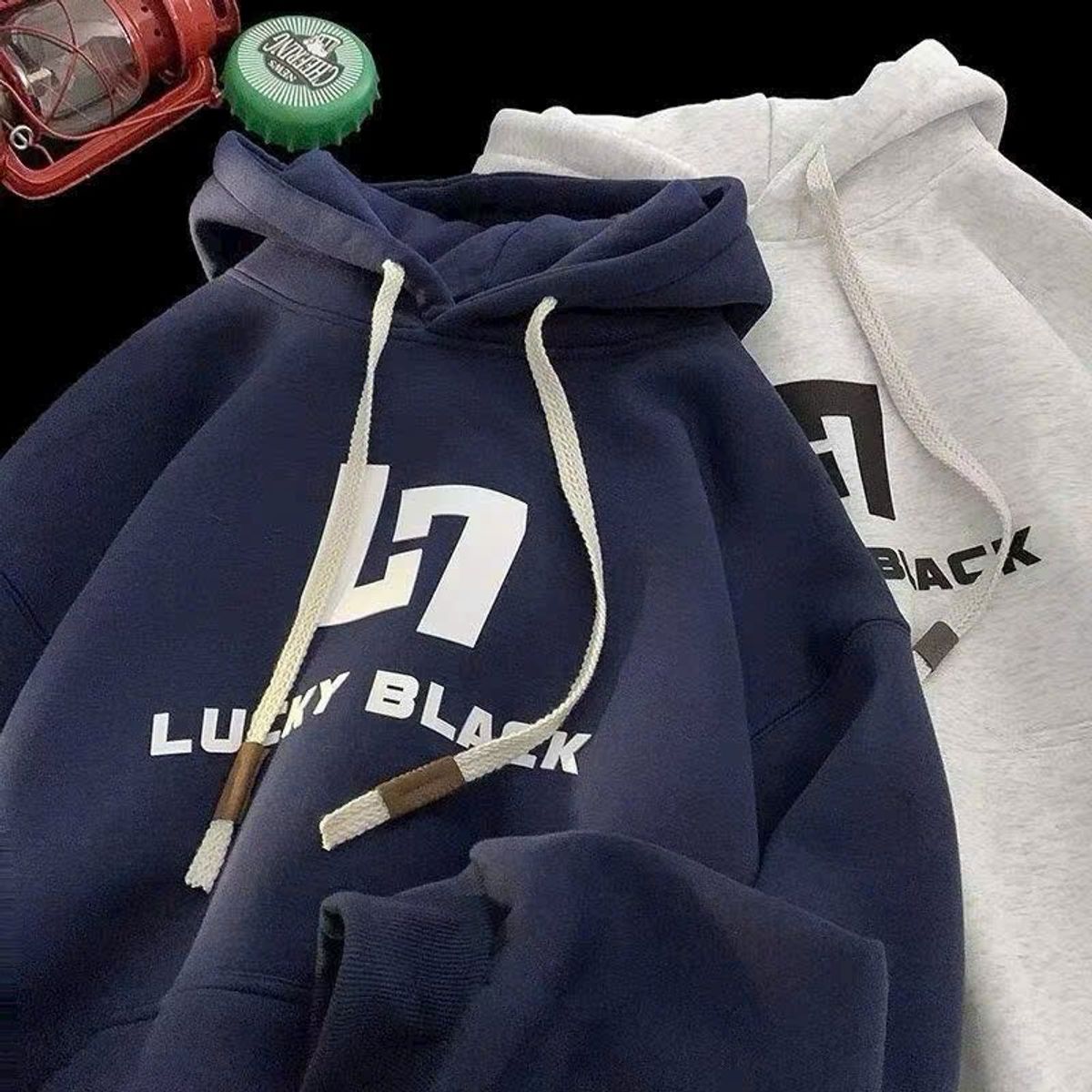 Áo khoác hoodie nam nữ LUCKY BLACK Áo khoác hoodie nam nữ LUCKY BLACK