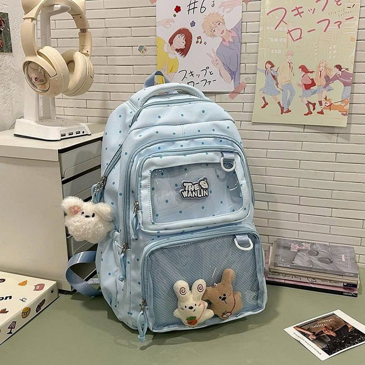 BALO ĐI HỌC HÀN QUỐC CHẤM BI DỄ THƯƠNG – NHẸ, GỌN, ĐA NĂNG A201 - PIPI STORE BALO ĐI HỌC HÀN QUỐC CHẤM BI DỄ THƯƠNG – NHẸ, GỌN, ĐA NĂNG A201 - PIPI STORE