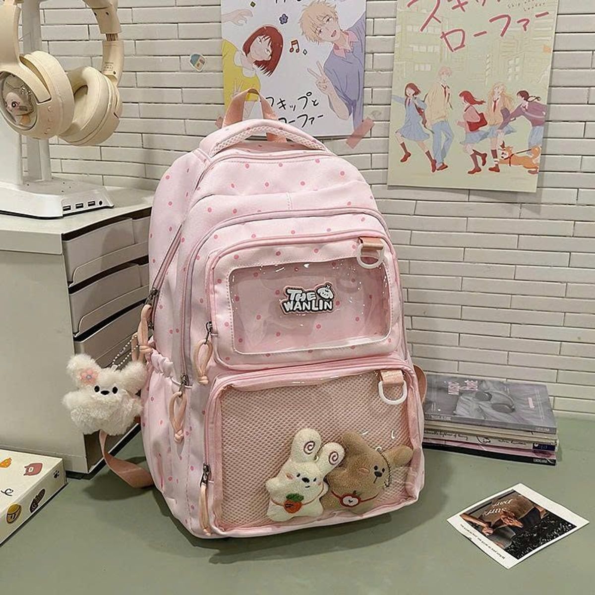 BALO ĐI HỌC HÀN QUỐC CHẤM BI DỄ THƯƠNG – NHẸ, GỌN, ĐA NĂNG A201 - PIPI STORE BALO ĐI HỌC HÀN QUỐC CHẤM BI DỄ THƯƠNG – NHẸ, GỌN, ĐA NĂNG A201 - PIPI STORE