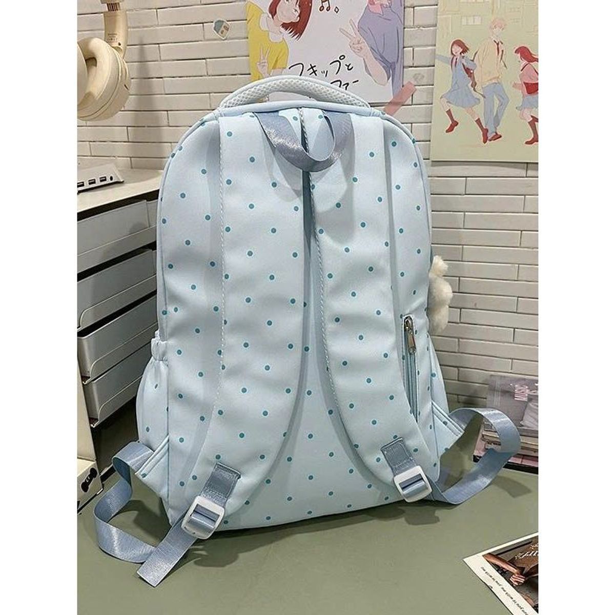 BALO ĐI HỌC HÀN QUỐC CHẤM BI DỄ THƯƠNG – NHẸ, GỌN, ĐA NĂNG A201 - PIPI STORE BALO ĐI HỌC HÀN QUỐC CHẤM BI DỄ THƯƠNG – NHẸ, GỌN, ĐA NĂNG A201 - PIPI STORE