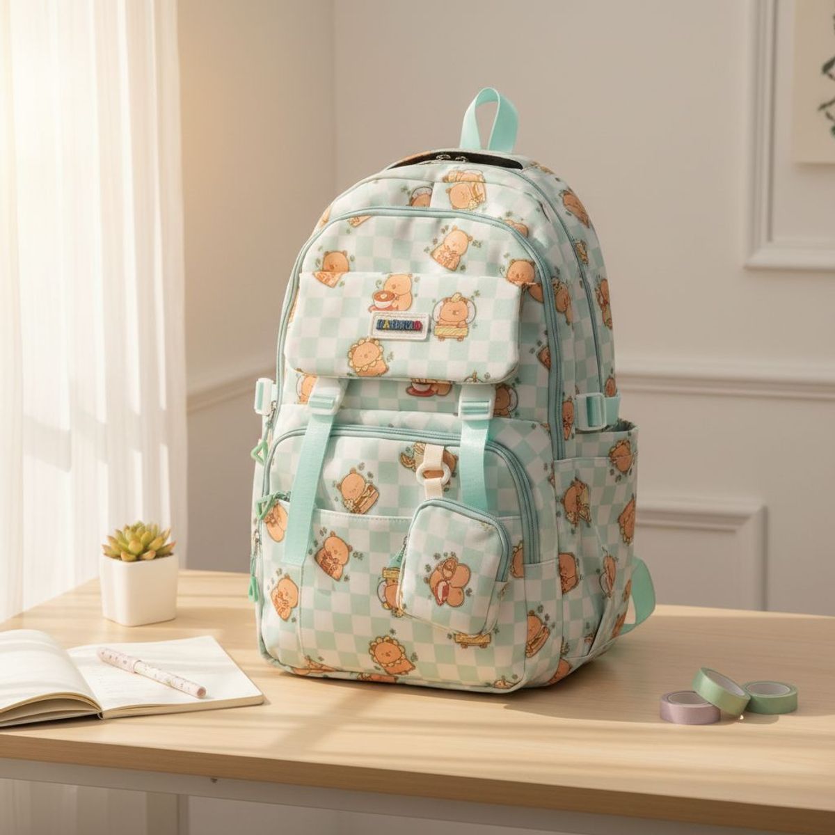 BALO ĐI HỌC CAPYBARA STAR KÈM VÍ – DỄ THƯƠNG CHO NỮ - PIPI STORE BALO ĐI HỌC CAPYBARA STAR KÈM VÍ – DỄ THƯƠNG CHO NỮ - PIPI STORE