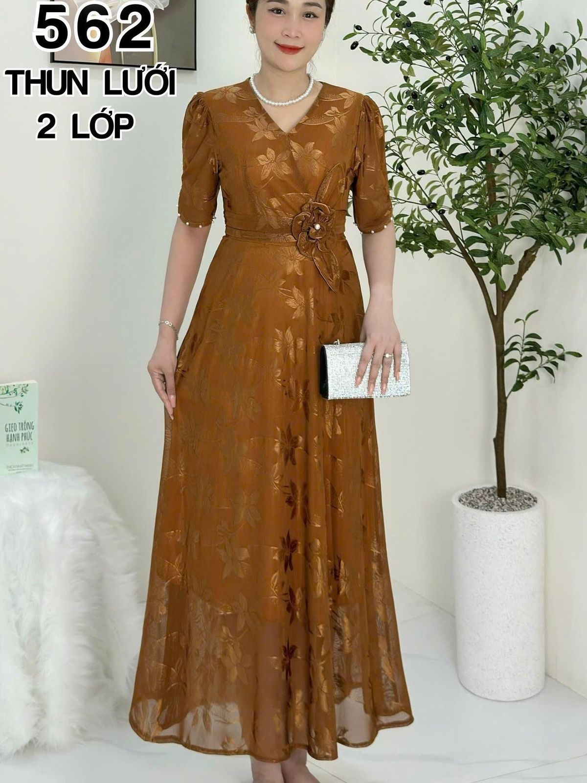 Đầm MAXI trung niên dự tiệc sang trọng vải thun lưới tặng mẹ co giãn tốt bigsize 75kg M562 Đầm MAXI trung niên dự tiệc sang trọng vải thun lưới tặng mẹ co giãn tốt bigsize 75kg M562