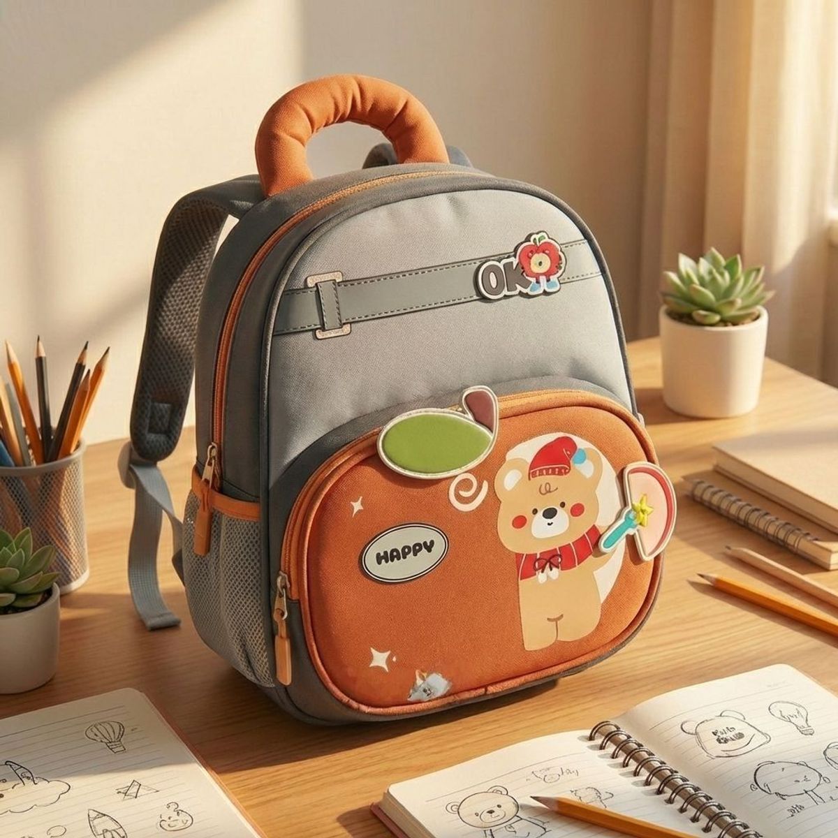 BALO CHO BÉ MẪU GIÁO HÌNH GẤU HAPPY CỰC ĐÁNG YÊU A9556 - PIPI STORE BALO CHO BÉ MẪU GIÁO HÌNH GẤU HAPPY CỰC ĐÁNG YÊU A9556 - PIPI STORE