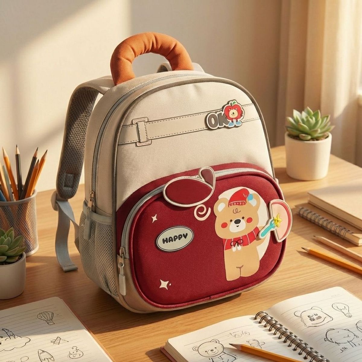 BALO CHO BÉ MẪU GIÁO HÌNH GẤU HAPPY CỰC ĐÁNG YÊU A9556 - PIPI STORE BALO CHO BÉ MẪU GIÁO HÌNH GẤU HAPPY CỰC ĐÁNG YÊU A9556 - PIPI STORE