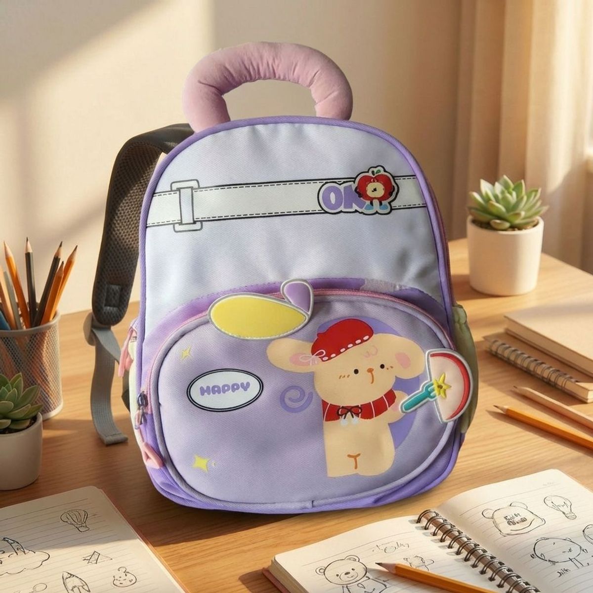 BALO CHO BÉ MẪU GIÁO HÌNH GẤU HAPPY CỰC ĐÁNG YÊU A9556 - PIPI STORE BALO CHO BÉ MẪU GIÁO HÌNH GẤU HAPPY CỰC ĐÁNG YÊU A9556 - PIPI STORE