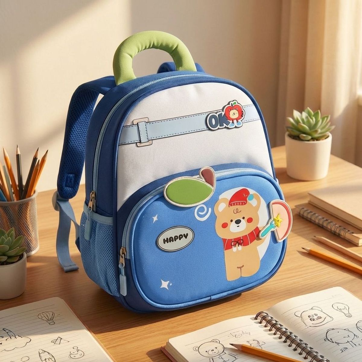 BALO CHO BÉ MẪU GIÁO HÌNH GẤU HAPPY CỰC ĐÁNG YÊU A9556 - PIPI STORE BALO CHO BÉ MẪU GIÁO HÌNH GẤU HAPPY CỰC ĐÁNG YÊU A9556 - PIPI STORE
