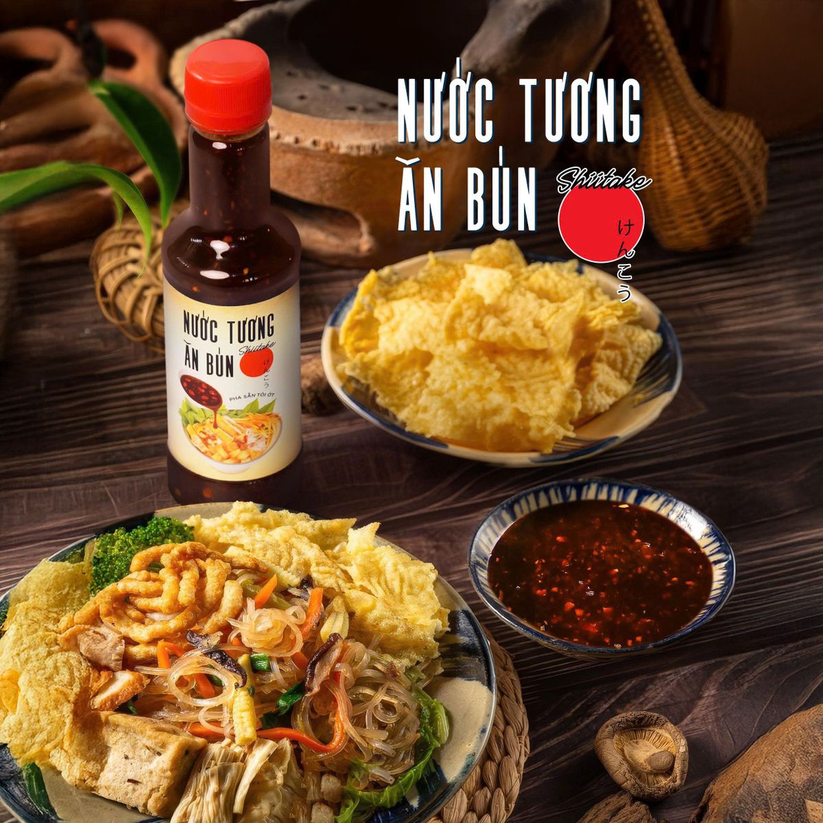Nước Tương Pha Sẵn Tỏi Ớt Shiitake 270g Ăn Bún Rất Ngon - Nguyên Liệu Tươi Thơm Ngon Đặc Biệt Nước Tương Pha Sẵn Tỏi Ớt Shiitake 270g Ăn Bún Rất Ngon - Nguyên Liệu Tươi Thơm Ngon Đặc Biệt