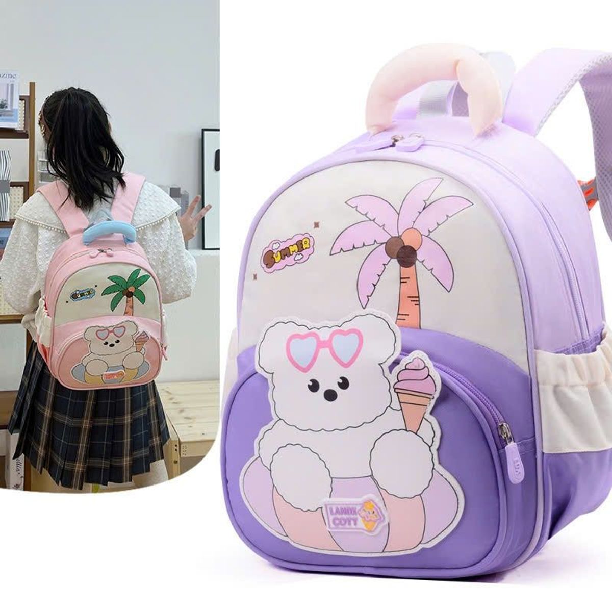 BALO A5691 GẤU CÂY DỪA – SIÊU CUTE CHO BÉ ĐI HỌC - PIPI STORE BALO A5691 GẤU CÂY DỪA – SIÊU CUTE CHO BÉ ĐI HỌC - PIPI STORE
