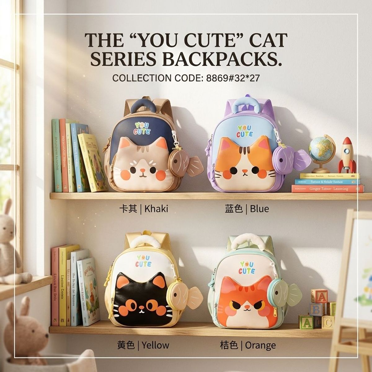 BALO MẦM NON HÌNH THÚ SIÊU CUTE A8869, KÈM TÚI HÌNH CÁ - PIPI STORE BALO MẦM NON HÌNH THÚ SIÊU CUTE A8869, KÈM TÚI HÌNH CÁ - PIPI STORE