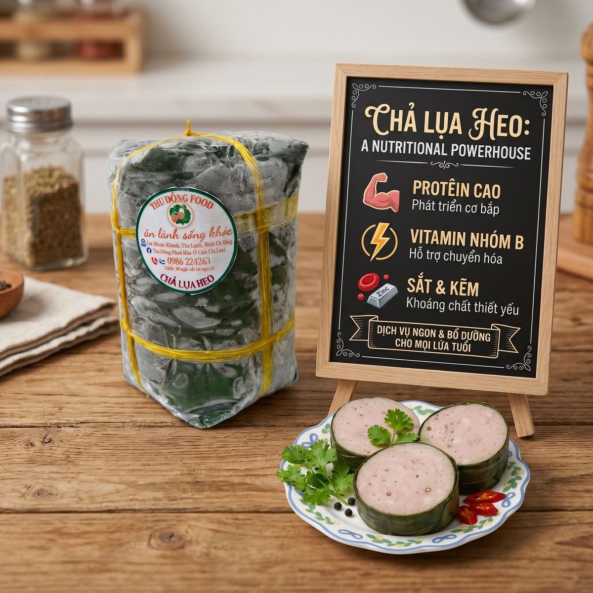 Chả Lụa Heo Nguyên Chất Truyền Thống 1kg (Chỉ giao TP.HCM) Chả Lụa Heo Nguyên Chất Truyền Thống 1kg (Chỉ giao TP.HCM)