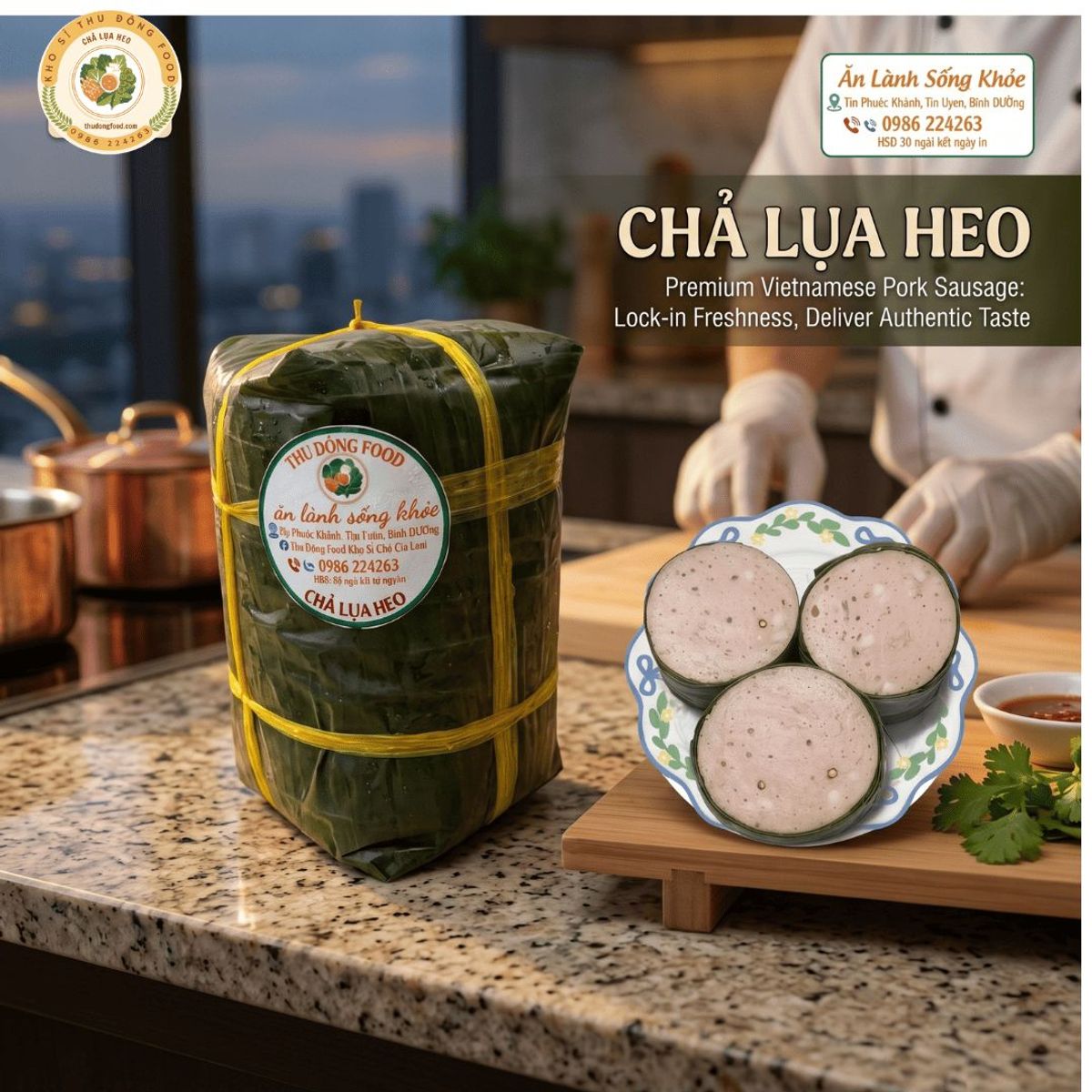 Chả Lụa Heo Nguyên Chất Truyền Thống 1kg (Chỉ giao TP.HCM) Chả Lụa Heo Nguyên Chất Truyền Thống 1kg (Chỉ giao TP.HCM)