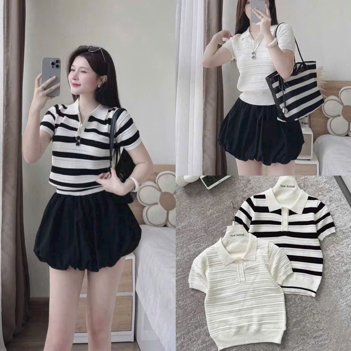 Áo Len Dệt Mát Mẻ Dành Cho Phái Đẹp - Chất Thun Len Dệt Lưới Nhỏ Áo Len Dệt Mát Mẻ Dành Cho Phái Đẹp - Chất Thun Len Dệt Lưới Nhỏ