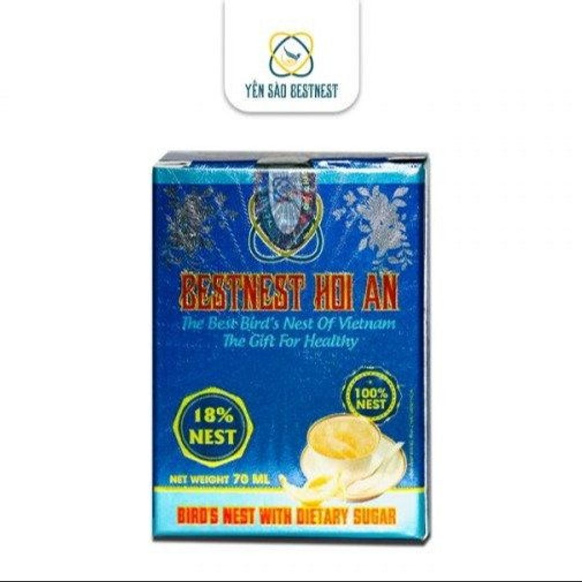 YẾN SÀO BESTNEST HỘI AN - HŨ YẾN CHƯNG SẴN ĐƯỜNG ĂN KIÊNG 18% - HŨ 70ML YẾN SÀO BESTNEST HỘI AN - HŨ YẾN CHƯNG SẴN ĐƯỜNG ĂN KIÊNG 18% - HŨ 70ML