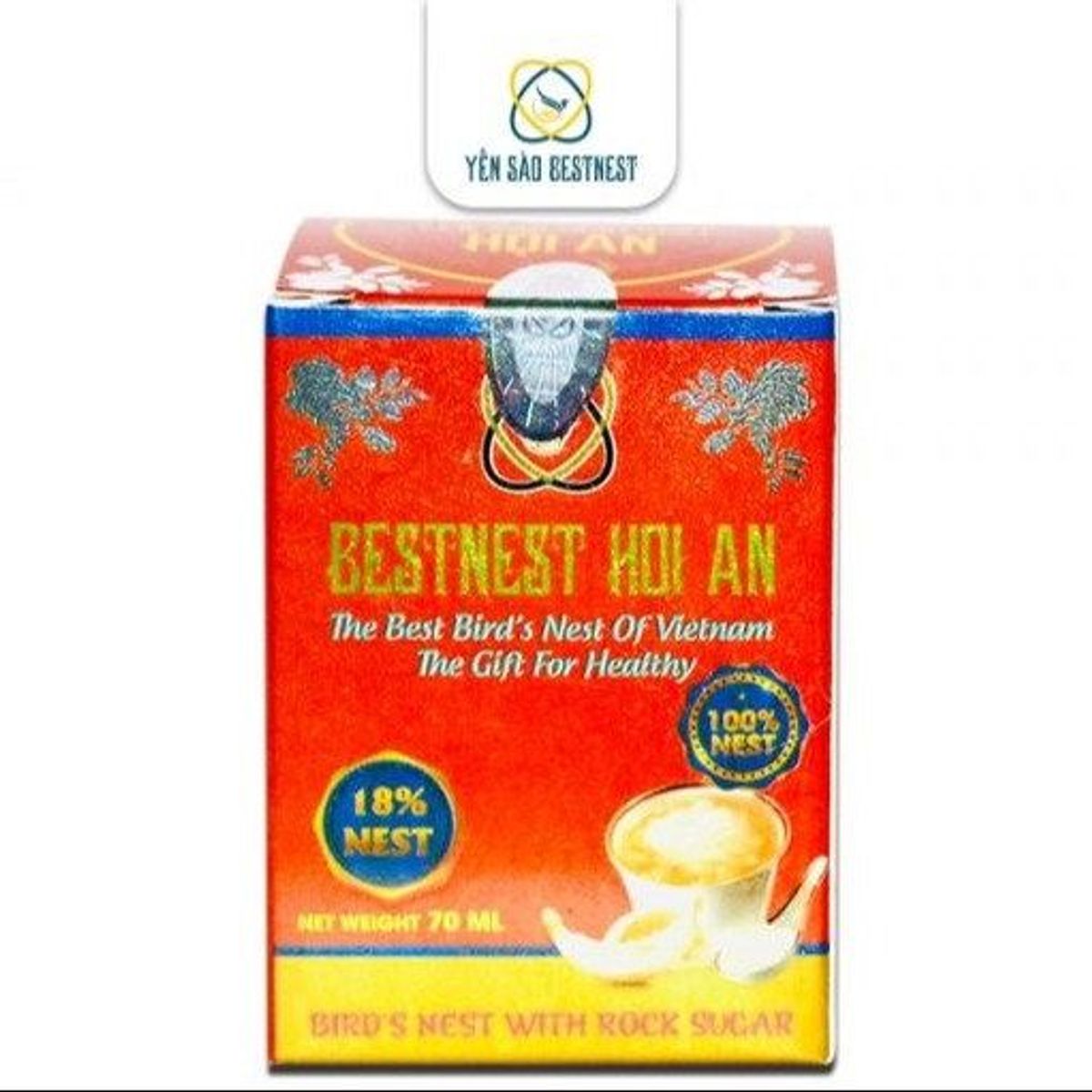 YẾN SÀO BESTNEST HỘI AN - HŨ YẾN CHƯNG SẴN ĐƯỜNG PHÈN 18% - HŨ 70ML YẾN SÀO BESTNEST HỘI AN - HŨ YẾN CHƯNG SẴN ĐƯỜNG PHÈN 18% - HŨ 70ML