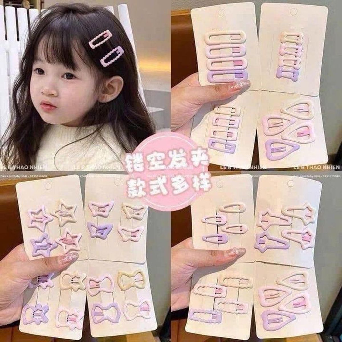 SET CẶP TÓC 32 CHI TIẾT VỚI BẢNG MÀU PAÁTEL CƯNG XỈU SET CẶP TÓC 32 CHI TIẾT VỚI BẢNG MÀU PAÁTEL CƯNG XỈU