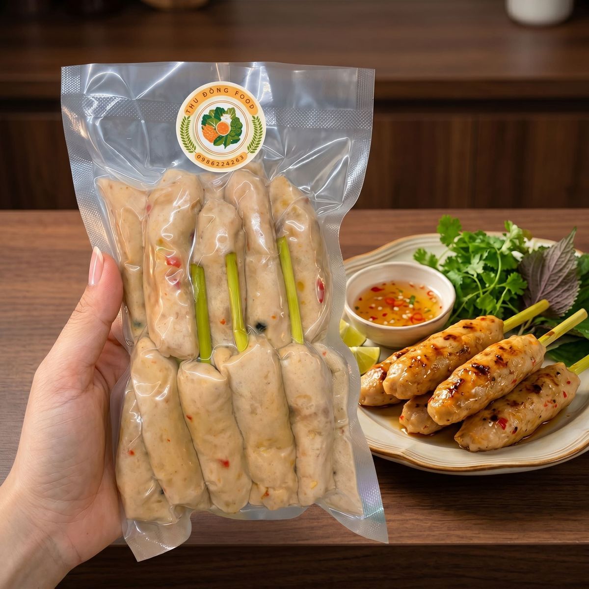 Chả Que Sả Truyền Thống Nhà Làm 1kg (Chỉ giao TP.HCM) Chả Que Sả Truyền Thống Nhà Làm 1kg (Chỉ giao TP.HCM)